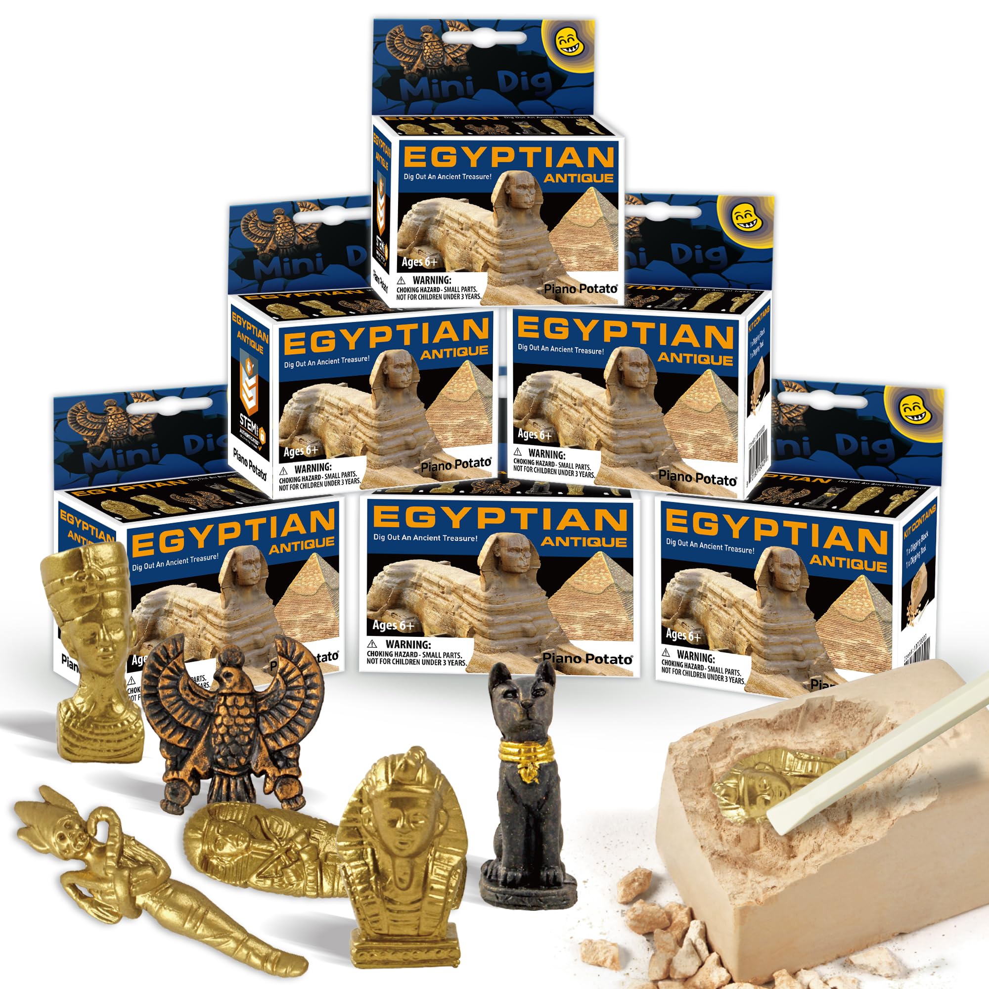 Amazon.com: Egyptian Mummy Dig Kit 6 Styles, Archaeology STEM Toy